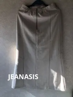 ジーナシス JEANASIS ヌバックライクロングスカートスエード調
