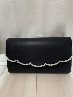 パール装飾付き　パーティバッグ