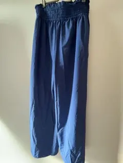 ジャーナルスタンダード　ナイロンストレッチワイドパンツ　38 ブルー