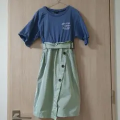 グリーンレーベル　半袖ワンピース 　140cm