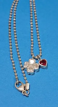 Folli Follie シルバー925 ラインストーン ネックレス【美品】