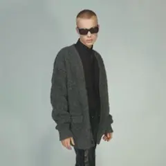 JOHN LAWRENCE SULLIVAN オーバーサイズ ファーカーディガンのサムネイル