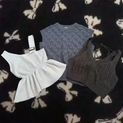 INGNI、GU、GU ベスト ビスチェ3点セット