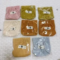 ⭐️6色8個セット⭐️ポーチ ポッパーオーガナイザーポーチ 巾着 ユーディロイ