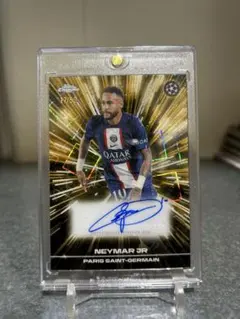 Neymar Jr Topps Chrome 친필 사인 카드 50장 한정