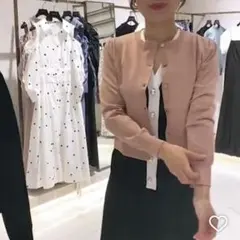 ジャスグリッティー 金ボタンカーディガン