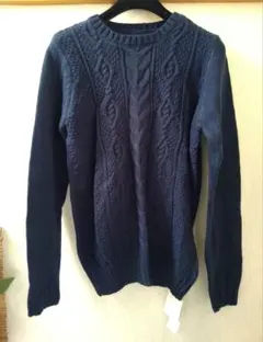 ◆新品◆　ハイアンド　HIAND　ケーブルニット　アランニット風