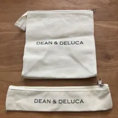 未使用　DEAN & DELUCA ポーチ2点セット キャンバス　アイボリー