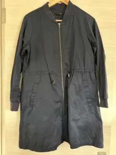 Heather ヘザー ロングブルゾン マウンテンパーカー ネイビー F
