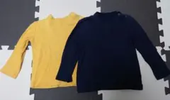 ユニクロ☆リブハイネックＴ 90