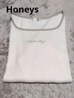 未使用 ハニーズ COLZA 長袖リブカットソー