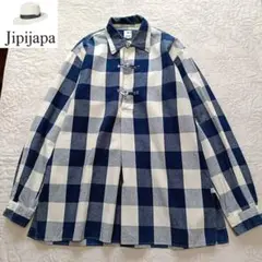 美品　jipijapa　プルオーバーシャツ　サイズ　1　L相当　チェック