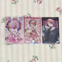 にじさんじ ぎゃうるふ チェキ風カード 赤城ウェン 3枚セット