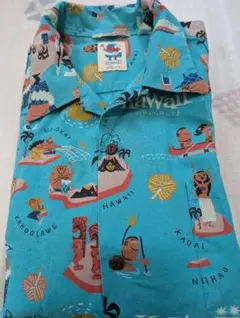 SUN SURF 柳原良平 MOOKIE コラボ アロハシャツ ハワイ柄のサムネイル