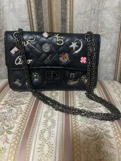 チェーン　黒バッグ