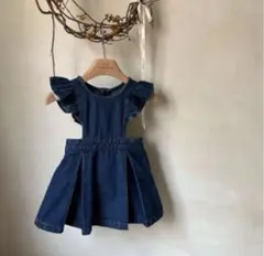monbebe miya denim one-piece（XS）韓国こども服