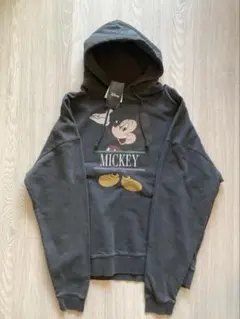 Disney ミッキーマウス パーカー ダークグレー