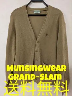Munsingwear グランドスラム カーディガン 刺繍 ブラウン M