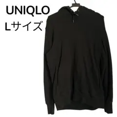 UNIQLO パーカー ブラック 無地 シンプル フーディ 定番
