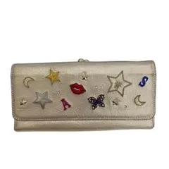 【sale】 アナスイ　がま口　長財布　ゴールド　Anna Suiのサムネイル
