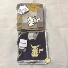 ピカチュウ　タオルハンカチ　２枚セット