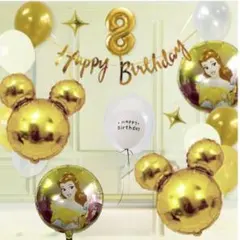 誕生日飾り　プリンセスのバルーンセット 誕生日飾りバルーン