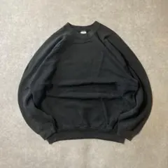 ヴィンテージ 90s〜00sフルーツオブザルーム ソリッドスウェット無地スミクロ