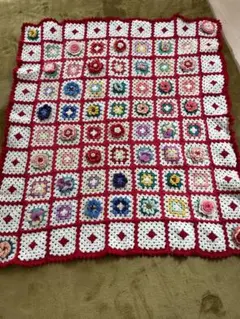 ＊お花モチーフ編みブランケット＊