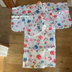 花柄風船デザイン着物 100cm~