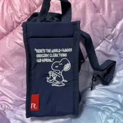 スヌーピー 水筒カバー ネイビー　ペットボトルケース　ROOTOTE