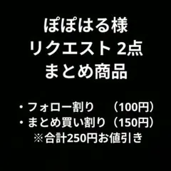 ぽぽはる様 リクエスト 2点 まとめ商品