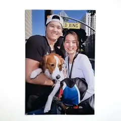 大谷 翔平選手 & デコピン & 真美子さん フォト KGサイズ C