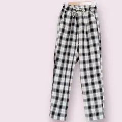 【美品】 グローバルワーク チェック 【160】イージーパンツ カジュアルパンツ