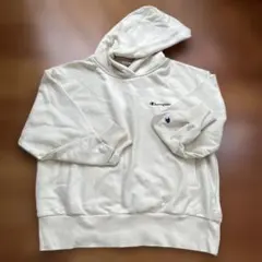 Champion ホワイトパーカー Lサイズ
