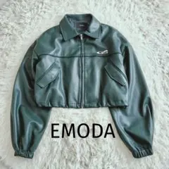 EMODA スペイシーマークショートブルゾン グリーンのサムネイル