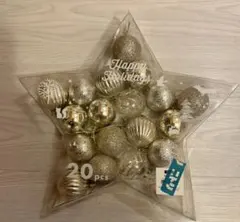 ゴールドクリスマスオーナメント20個セット