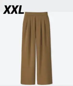 美品　UNIQLO ユニクロ　ポンチタック　ワイドパンツ　XXL