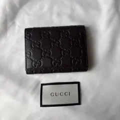 当日発送可 GUCCI 名刺入れ ダークブラウン　レディース　メンズ　ウィメンズ