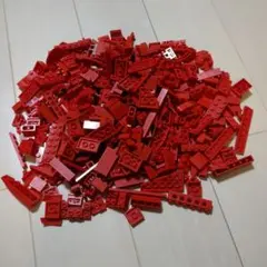 大量の赤いLEGOブロックセット 320ｇ