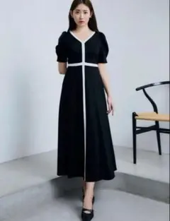 Asymmetrical Collar Dress Herlipto - メルカリ