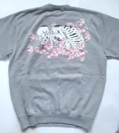 むかしむかし トレーナー スウェット 桜 スカル 骨 和柄 未使用