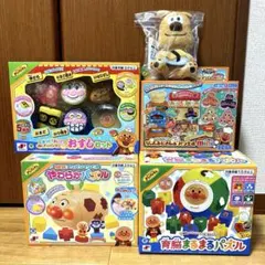 アンパンマン　おもちゃ　まとめ売り　5個セット 育脳パズル、やわらかパズル　他