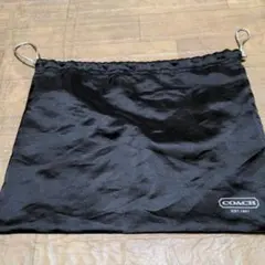 COACH ブラック巾着袋
