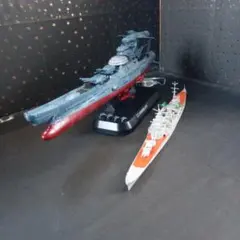 一*哉様 宇宙戦艦ヤマト アンドロメダ改 完成品モデル ジャンク扱い破損あり台座 宇宙戦艦ヤマト アンドロメダ改 完成品モデル ジャンク扱い破損あり