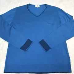 ランバンオンブルー ニット 長袖　薄手　ウール　サイズ48