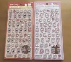 【正規品】サンリオミニ　ボンボンドロップシール　ハローキティ　ピンク赤2枚セット