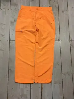 00s NIKE ナイロンカーゴパンツ バギー オレンジ ワイド テック y2k