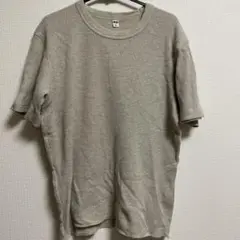 UNIQLO ベージュ ワッフルTシャツ