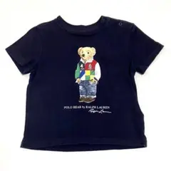 ラルフ　POLO Tシャツ　カットソー　ベビー　80cm トップス　子供　紺色
