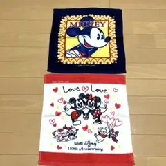 ミッキー＆ミニー タオル2枚セット